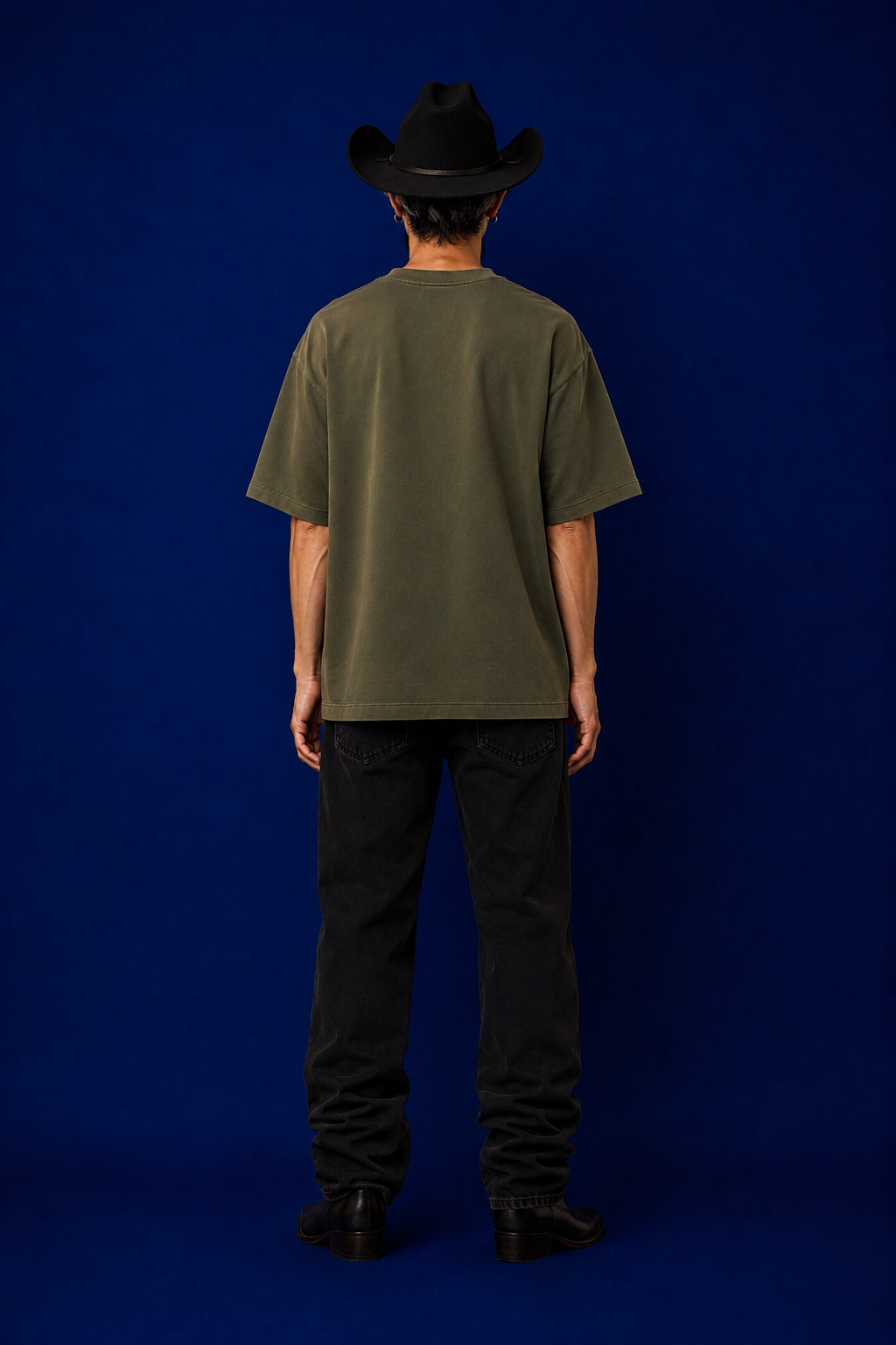 Olive Green & Wine - 2-Pack Oversized T-Shirts (240 GSM)