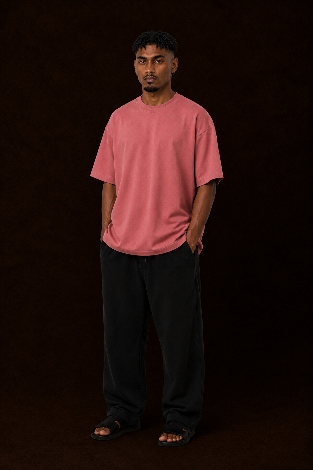 Onion Pink & Airforce Blue - 2-Pack Oversized T-Shirts (240 GSM)