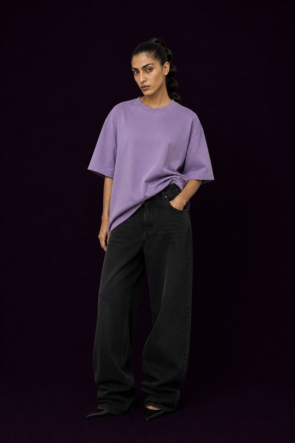 Pista & Lavender - 2-Pack Oversized T-Shirts (240 GSM)