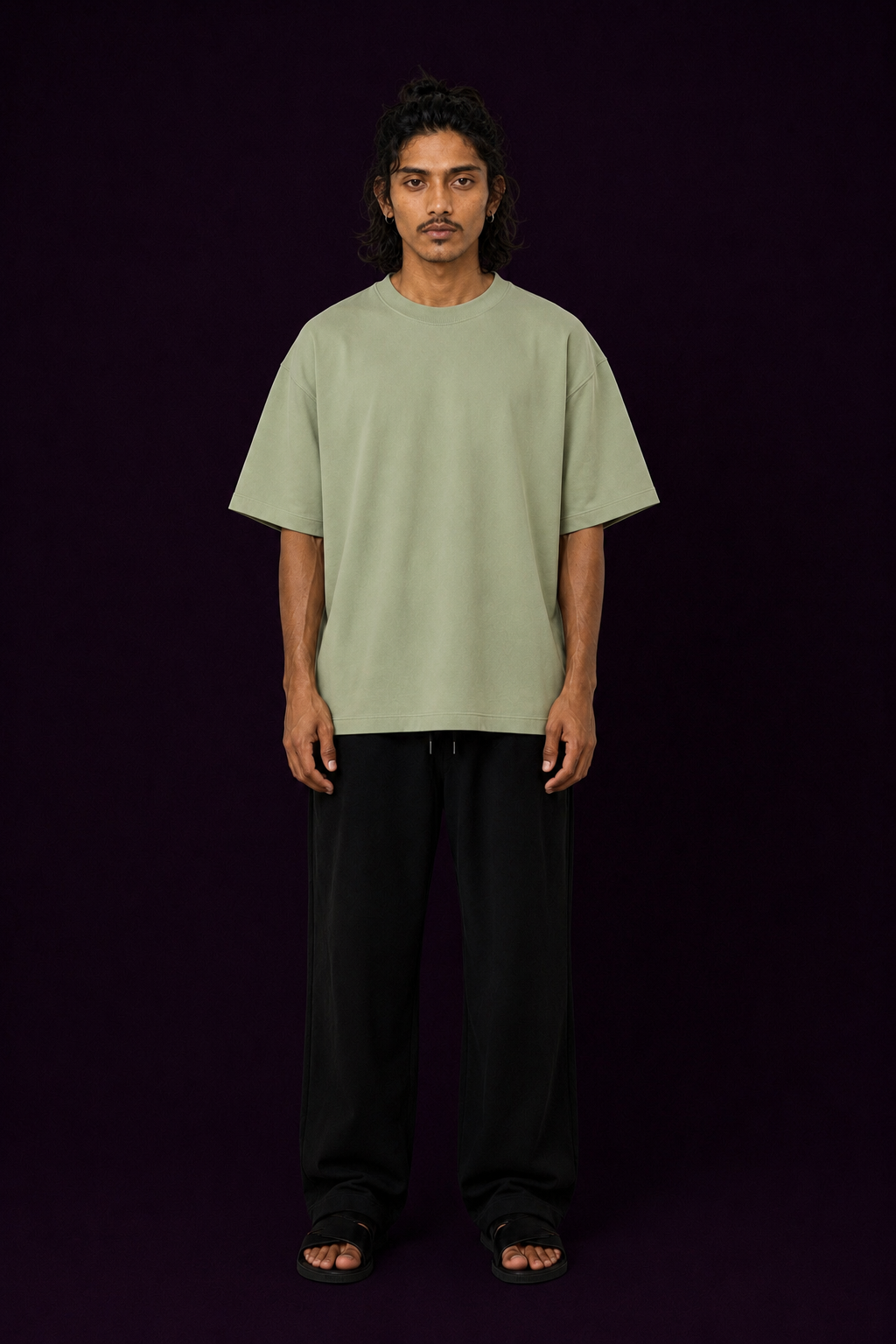 Pista & Lavender - 2-Pack Oversized T-Shirts (240 GSM)