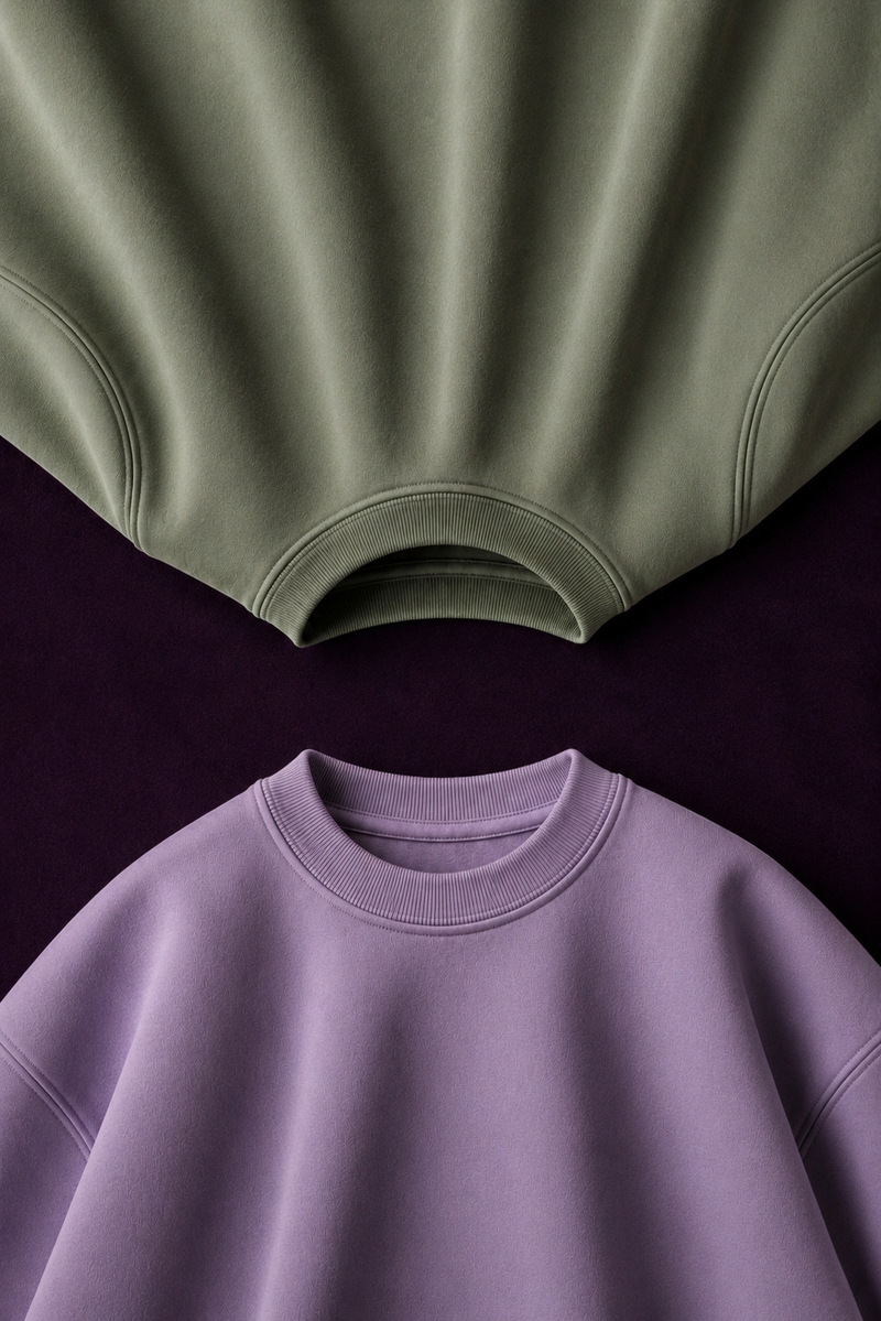Pista & Lavender - 2-Pack Oversized T-Shirts (240 GSM)