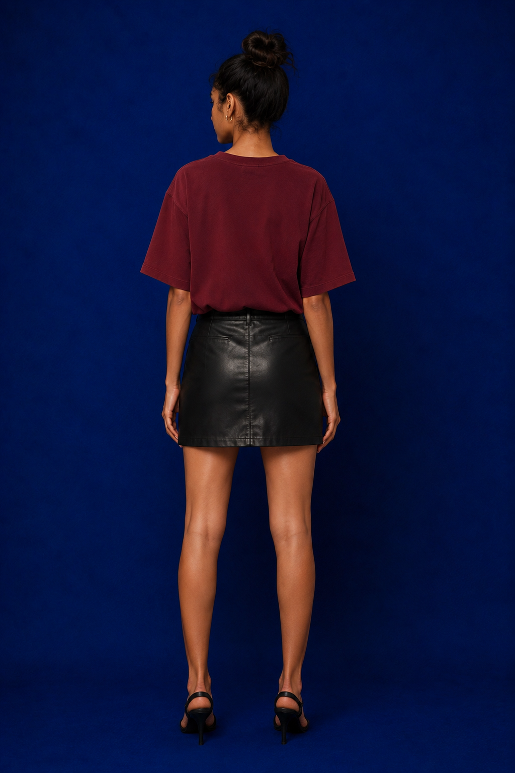 Olive Green & Wine - 2-Pack Oversized T-Shirts (240 GSM)