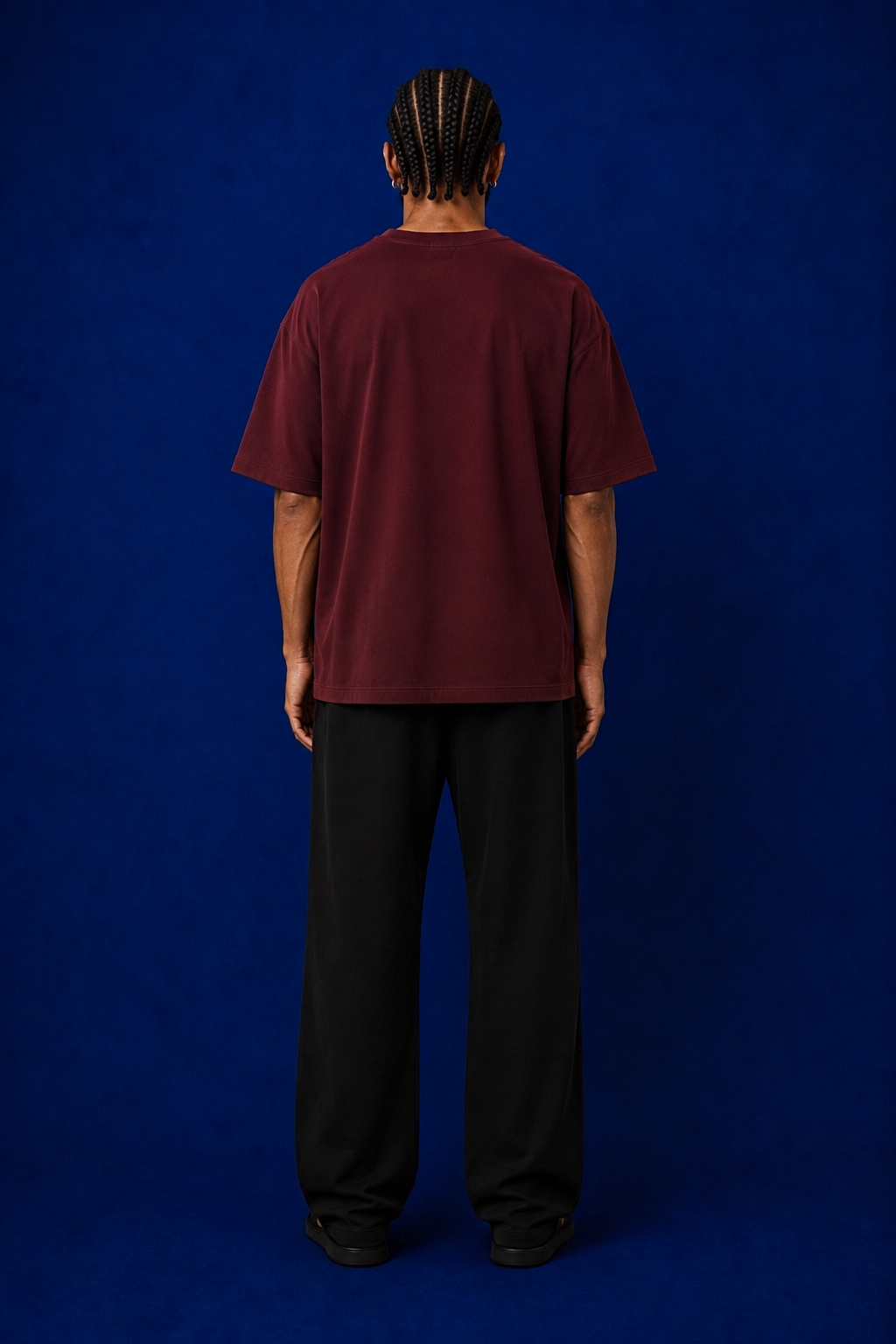 Olive Green & Wine - 2-Pack Oversized T-Shirts (240 GSM)