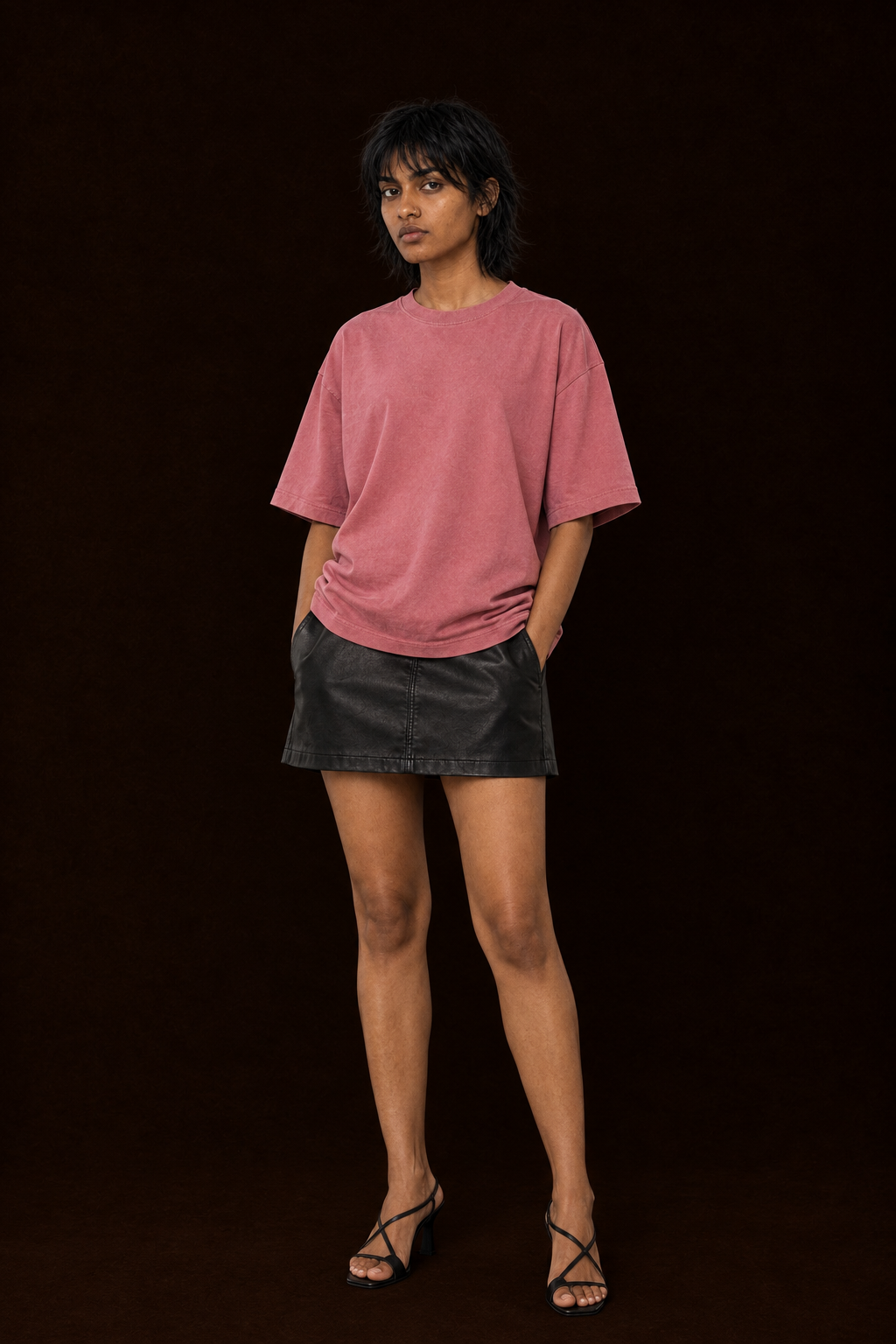 Onion Pink & Airforce Blue - 2-Pack Oversized T-Shirts (240 GSM)
