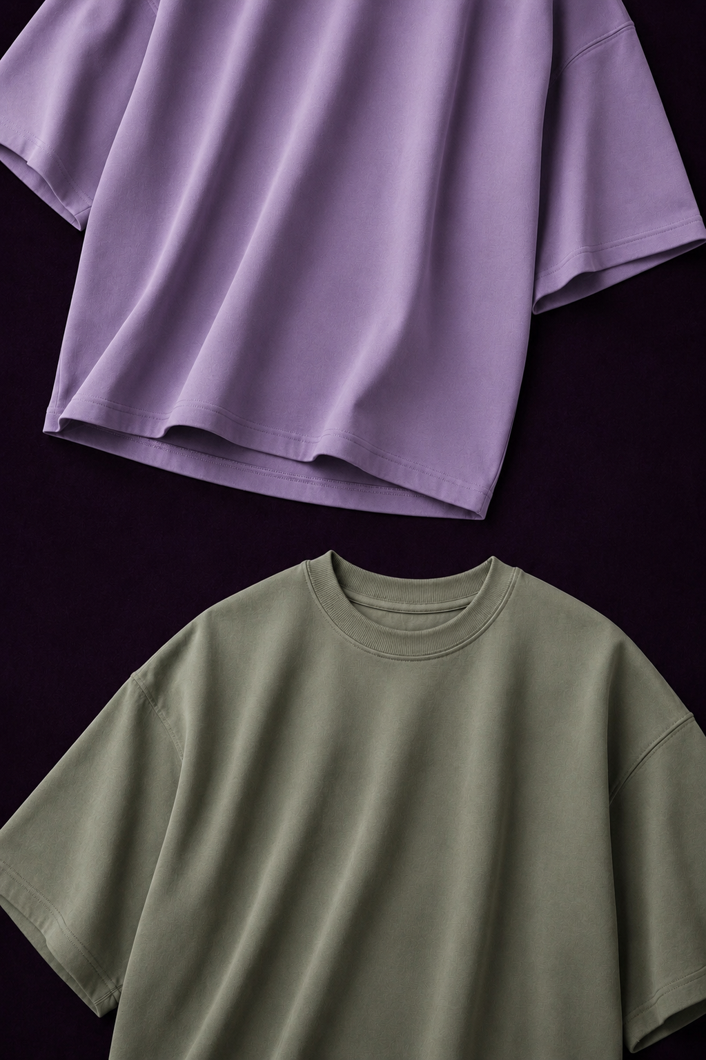 Pista & Lavender - 2-Pack Oversized T-Shirts (240 GSM)